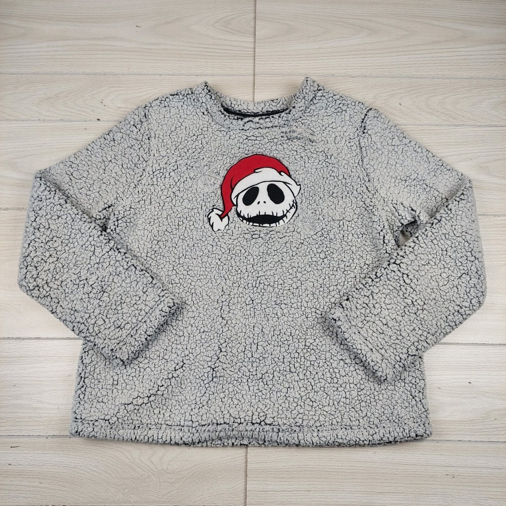 Disney Nightmare Before Christmas Sherpa Pullover Kids M 8-10 Jack Skellington